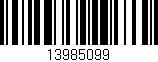 Código de barras (EAN, GTIN, SKU, ISBN): '13985099'