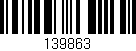 Código de barras (EAN, GTIN, SKU, ISBN): '139863'