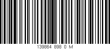 Código de barras (EAN, GTIN, SKU, ISBN): '139864_898_0_M'