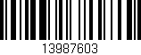 Código de barras (EAN, GTIN, SKU, ISBN): '13987603'