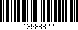Código de barras (EAN, GTIN, SKU, ISBN): '13988822'