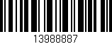 Código de barras (EAN, GTIN, SKU, ISBN): '13988887'