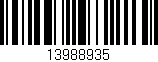 Código de barras (EAN, GTIN, SKU, ISBN): '13988935'