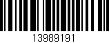Código de barras (EAN, GTIN, SKU, ISBN): '13989191'