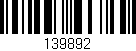 Código de barras (EAN, GTIN, SKU, ISBN): '139892'