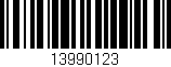 Código de barras (EAN, GTIN, SKU, ISBN): '13990123'