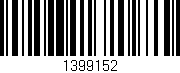 Código de barras (EAN, GTIN, SKU, ISBN): '1399152'