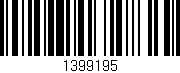 Código de barras (EAN, GTIN, SKU, ISBN): '1399195'