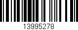 Código de barras (EAN, GTIN, SKU, ISBN): '13995278'