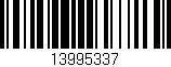 Código de barras (EAN, GTIN, SKU, ISBN): '13995337'