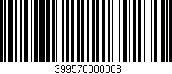 Código de barras (EAN, GTIN, SKU, ISBN): '1399570000008'