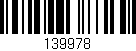 Código de barras (EAN, GTIN, SKU, ISBN): '139978'
