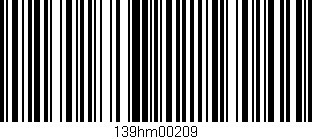 Código de barras (EAN, GTIN, SKU, ISBN): '139hm00209'