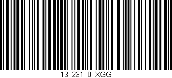 Código de barras (EAN, GTIN, SKU, ISBN): '13_231_0_XGG'