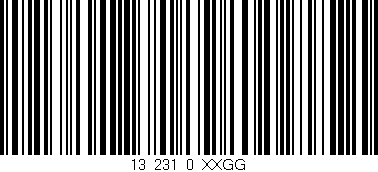 Código de barras (EAN, GTIN, SKU, ISBN): '13_231_0_XXGG'