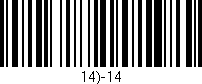 Código de barras (EAN, GTIN, SKU, ISBN): '14)-14'