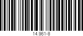 Código de barras (EAN, GTIN, SKU, ISBN): '14.961-8'