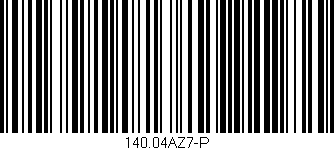 Código de barras (EAN, GTIN, SKU, ISBN): '140.04AZ7-P'