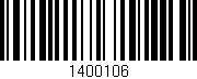 Código de barras (EAN, GTIN, SKU, ISBN): '1400106'