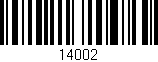 Código de barras (EAN, GTIN, SKU, ISBN): '14002'