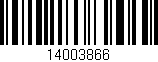 Código de barras (EAN, GTIN, SKU, ISBN): '14003866'