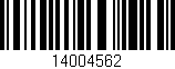 Código de barras (EAN, GTIN, SKU, ISBN): '14004562'
