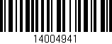 Código de barras (EAN, GTIN, SKU, ISBN): '14004941'
