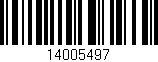 Código de barras (EAN, GTIN, SKU, ISBN): '14005497'