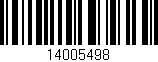 Código de barras (EAN, GTIN, SKU, ISBN): '14005498'