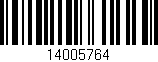 Código de barras (EAN, GTIN, SKU, ISBN): '14005764'