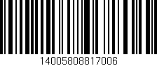 Código de barras (EAN, GTIN, SKU, ISBN): '14005808817006'