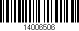Código de barras (EAN, GTIN, SKU, ISBN): '14006506'