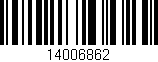 Código de barras (EAN, GTIN, SKU, ISBN): '14006862'