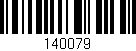 Código de barras (EAN, GTIN, SKU, ISBN): '140079'