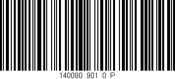 Código de barras (EAN, GTIN, SKU, ISBN): '140080_901_0_P'