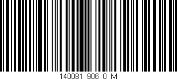Código de barras (EAN, GTIN, SKU, ISBN): '140081_906_0_M'