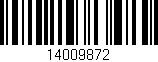 Código de barras (EAN, GTIN, SKU, ISBN): '14009872'