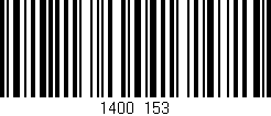 Código de barras (EAN, GTIN, SKU, ISBN): '1400/153'