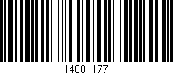 Código de barras (EAN, GTIN, SKU, ISBN): '1400/177'