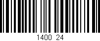 Código de barras (EAN, GTIN, SKU, ISBN): '1400/24'