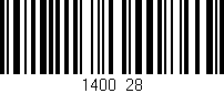 Código de barras (EAN, GTIN, SKU, ISBN): '1400/28'