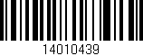 Código de barras (EAN, GTIN, SKU, ISBN): '14010439'