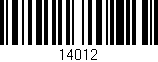 Código de barras (EAN, GTIN, SKU, ISBN): '14012'