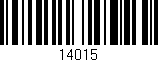 Código de barras (EAN, GTIN, SKU, ISBN): '14015'