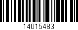 Código de barras (EAN, GTIN, SKU, ISBN): '14015483'