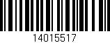 Código de barras (EAN, GTIN, SKU, ISBN): '14015517'