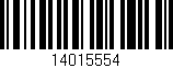 Código de barras (EAN, GTIN, SKU, ISBN): '14015554'