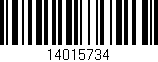 Código de barras (EAN, GTIN, SKU, ISBN): '14015734'