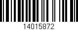 Código de barras (EAN, GTIN, SKU, ISBN): '14015872'