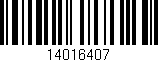 Código de barras (EAN, GTIN, SKU, ISBN): '14016407'